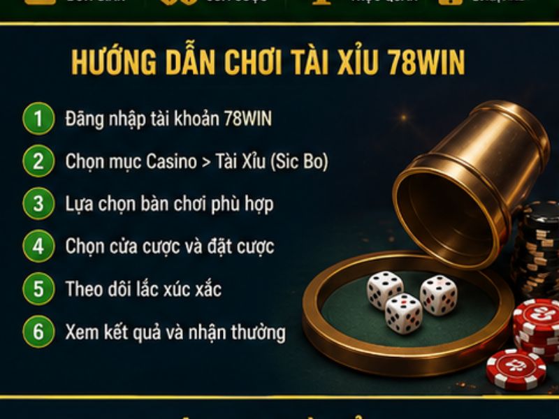 Hướng Dẫn Chơi Tài Xỉu 78Win