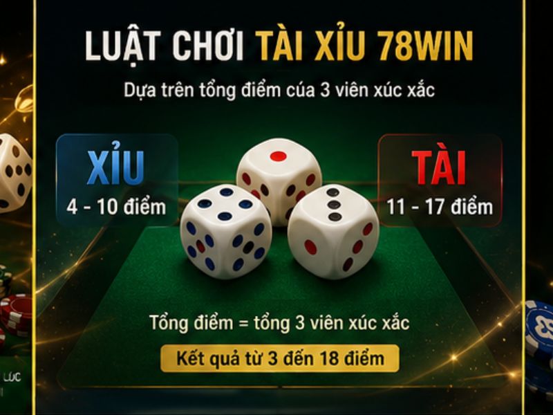 Luật Chơi Tài Xỉu 78Win
